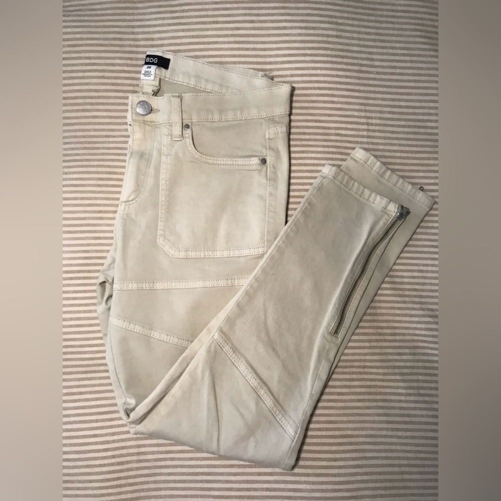 BDG moto skinny jeans - khaki